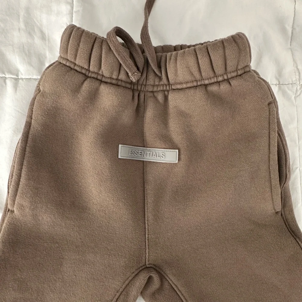 Essentials Kids Brown Joggers - Picture 2 of 3